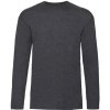 Fruit of the Loom Pánske tričko s dlhým rukávom 61-038-0 Dark Grey Heather L