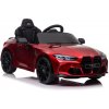 LEAN CARS Elektrické autíčko BMW M4 - lakované -červené - 2x45W- BATÉRIA - 12V14Ah - 2025