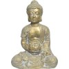 Budha s leknom polymagnézium 20,5 x 31 x 46 cm zlatý
