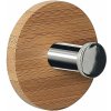 Spirella drevený háčik na uteráky PUNT – Round, bambus, samolepiaci, priemer 50 mm