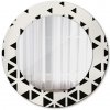 Okrúhle ozdobné zrkadlo Abstraktný geometrický fi 50 cm