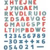 Magnetické písmenká ABC a Čísla Magnetic Letters&Numbers Smoby so znakmi dvojfarebné 72 kusov