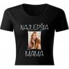 Farebné tričko s fotkou rámik NAJ MAMA Dámsky strih FOTOpošta Veľkosť: XL, TYP PÍSMA: Písmo tenké