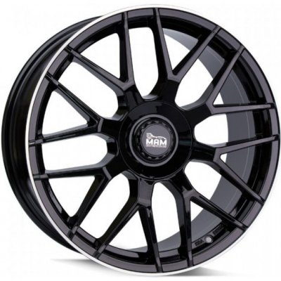 MAM Gt1 8X18 5X100 ET45 black lip polished