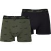 Pánske boxerky Puma, ELEMENTS MEN BOLD LOGO BOXERS 2P Čierna,Khaki M