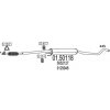 Stredný tlmič výfuku MTS 2760mm 01.50118 (0150118) EAN: 8033464016562