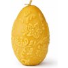 Veľkonočná sviečka z včelieho vosku – Vajíčko s ornamentálnym vzorom s jemnou medovou vôňou