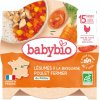 BABYBIO Menu zelenina s kuracím mäsom a ryžou (260 g)