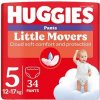 Huggies Little Movers Pants 5, 12-17 kg, 34 ks
