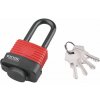 Extol Premium 8857640 | Zámok visací vodeodolný poplastovaný predĺžený, 4 kľúče, 40mm