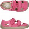 Kožené sandále na suchý zips 3F Bar3foot Barefoot Elf Summer veľkosť 26 ružové