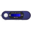 Športový MP3 prehrávač, mini USB 2.0 flash disk, FM rádio, modrý