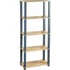 KESPER KESPER Policový regál Blue 5 políc, plast, MDF, 60 x 147 x 29 cm