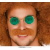 OKULIARE LENONKY ZELENÉ HIPPY HIPPIE POWER FLOWER KARNEVALOVÝ KOSTÝM