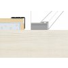 Schodová hrana šírka 2,45 x 2 cm, dĺžka 90 cm - zebrano cremo