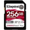 Kingston KINGSTON 256GB Canvas React Plus SDHC UHS-II 300R/260W U3 V90 for Full HD/4K/8K