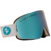 BLIZZARD-983 MDAVZO, white shiny, smoke lens S21 + full revo ice blue Biela UNI