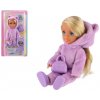 Teddies Bábika Ankiki v overale s kabelkou 14cm