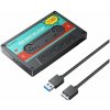 Orico USB 3.0 nostalgický kazetový vzhľad skrine na HDD mobilný rack SATA, skrine na pevné disky mobilrack