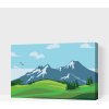 Vymalujsisam.sk Maľovanie podľa čísiel - Maľované hory Veľkosť: 20x30cm, Rám: Na kartónovej doske