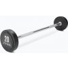 ZIVA Pevná obojručná činka Solid Steel Urethane rovná 12.5kg
