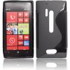 PUZDRO NOKIA 928 LUMIA SILICON VZOR S ČIERNE