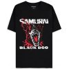 Cyberpunk 2077 - Black Dog Samurai Album Art Men's Short Sleeved T-shirt Velikost: S, Barva: Black