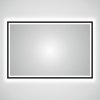 ESMIRA M-SQUARE-B-120x80-02-3000K Nástenné LED zrkadlo s okrajovým osvetlením v čiernom ráme 42W, Š120xV80cm, 3000K