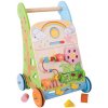Bigjigs Baby Dřevěné aktivní chodítko zahrada