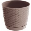 Prosperplast DRLO190 Kvetináč RATOLLA ROUND 19cm mocca