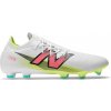Pánske kopačky New Balance, FURON PRO FG V7+ biela,reflexný neón,lososová, 46.5 EU