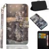 Peňaženkové puzdro 3D Painting na Samsung Galaxy A20e - Cat Tiger