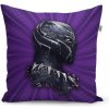 Sablio Vankúš Black Panther z profilu Fialový 50x50