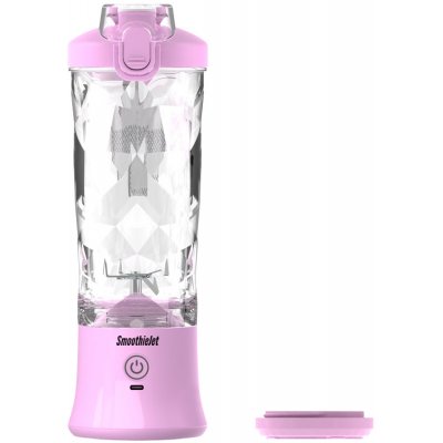 SmoothieJet prenosný USB smoothie 600 ml vodeodolný model 2023 Ružová