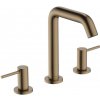 Hansgrohe Tecturis S - Umývadlová batéria s výpusťou Push-Open, 3-otvorová inštalácia, EcoSmart, kef - 73330140