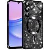 Techsuit Luxury Glitter MagSafe puzdro pre Samsung Galaxy A15 4G / A15 5G – čierne