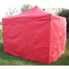 Záhradný párty stan DELUXE nožnicový + bočné steny - 3 x 3 m červená