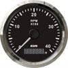 KUS Otáčkomer do 4000 otáčok s motohodinami čierny 85 mm pre zabudované motory K-Y07008 CMHB-BS-4KL