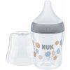 Nuk Perfect Match fľaša s kontrolou teploty sivá 150 ml