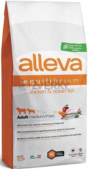 Alleva Equilibrium Sensitive Adult All Breed Chicken and Ocean Fish 12 kg