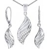 Silvego Strieborná súprava šperkov STORMI - náušnice a prívesok QRS125