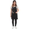 Sibel Carine Apron Black kadernícka zástera čierna