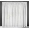 Design 91, Hotová záclona s riasiacou páskou - Esel biela jemná, š. 3,5 m x d. 2,5 m