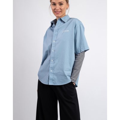 Carhartt WIP W' S/S Jaxon Shirt Frosted Blue/Wax