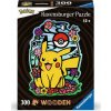 RAVENSBURGER Drevené obrysové puzzle Pikachu 300 dielikov