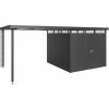 Biohort HighLine H4 282 x 275 cm tmavosivý metalický, strecha sivý kremeň metalický