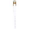 Plochý sieťový kábel S/STP CAT8 PNI U8150W, 2 x RJ45, 4 páry vodičov, 28AWG, medený, 40 Gbps, 2000 MHz, 15m, biely