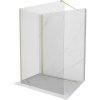 Mexen Kioto sprchová stena Walk-in 140 x 80 cm, transparentná, zlatá brúsená - 800-140-212-55-00-080