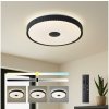 | Brilagi - stmievateľné LED stropné svietidlo CORVO LED/72W/230V 3000-6000K čierne, priemer 50 cm + diaľkové ovládanie | BRI847