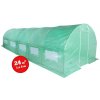 vidaXL s oceľovým rámom Zelený 24 m² 8x3x2 m